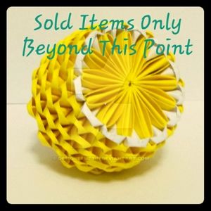 The following items are SOLD